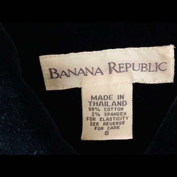 Banana Republic Velour Blazer Jacket Sz S🌹Metallic Buttons🌹98% Cotton🌹Pockets - Picture 8 of 12